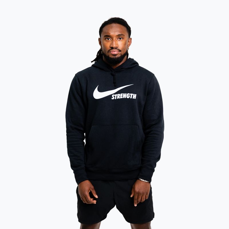 Bluză pentru bărbați Nike Strength Hoodie black/white