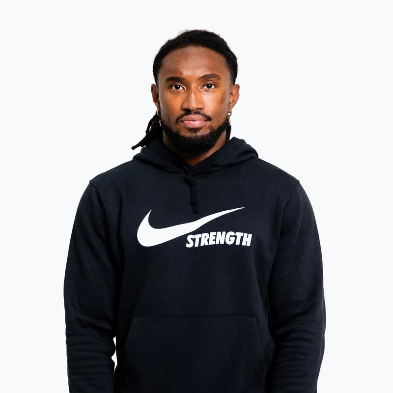 Bluză pentru bărbați Nike Strength Hoodie black/white 4