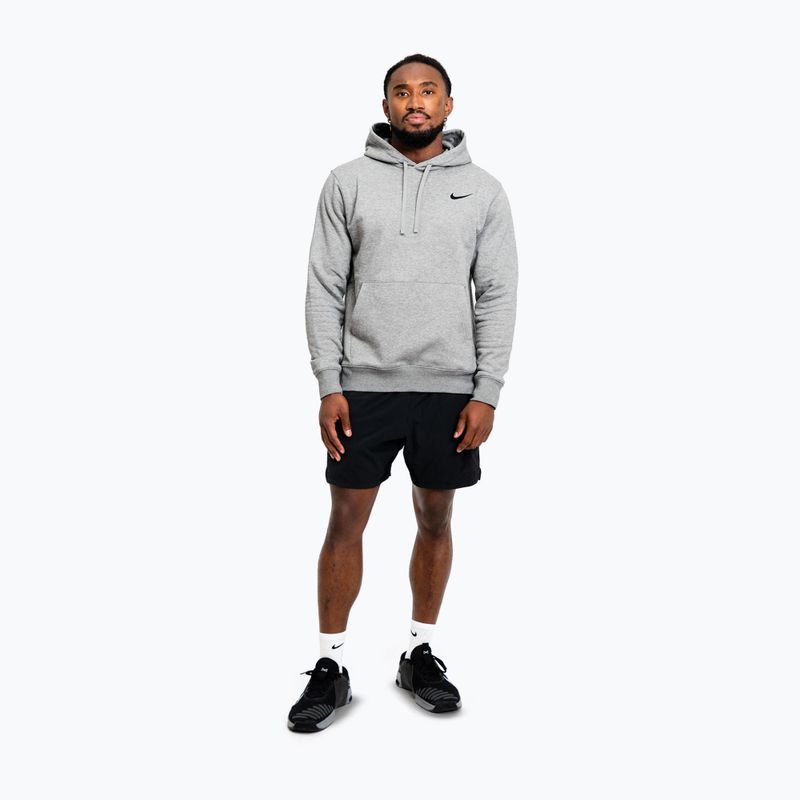 Bluză pentru bărbați Nike Strength S&C Hoodie heather grey/black 2