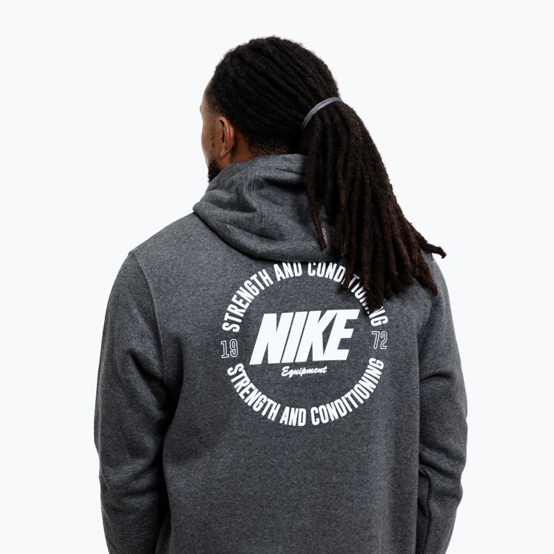 Bluză pentru bărbați Nike Strength S&C Hoodie charcoal/white 5