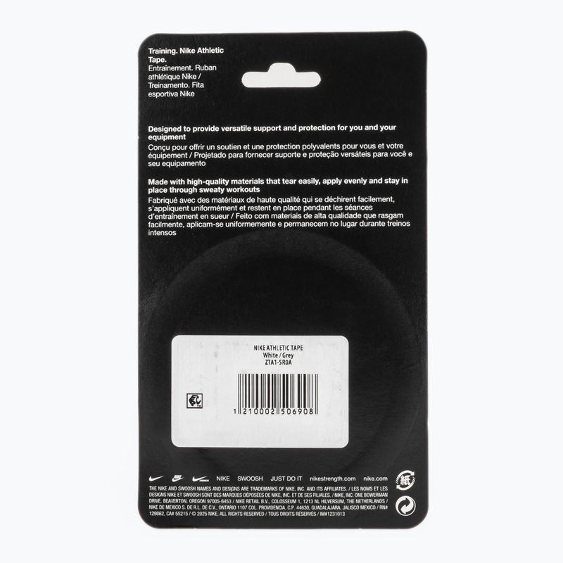 Bandaj elastic coeziv Nike Strenght Athletic Tape white/grey 2