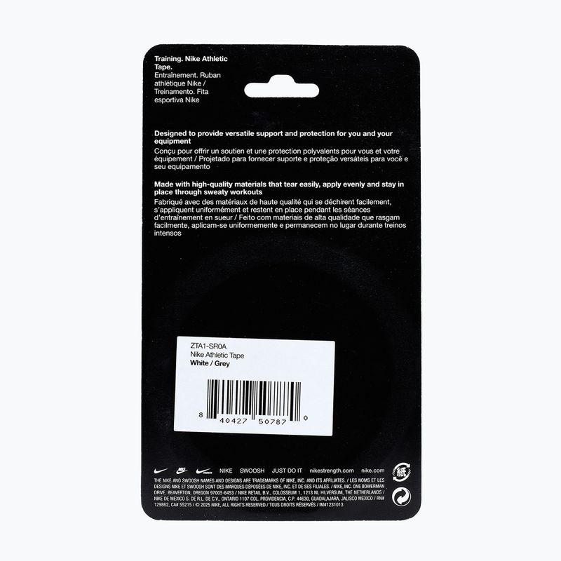 Bandaj elastic coeziv Nike Strenght Athletic Tape white/grey 8