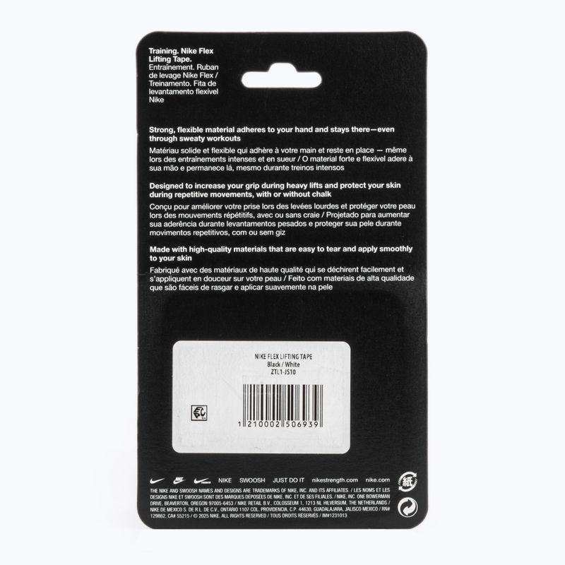 Bandaj elastic coeziv Nike Strenght Flex Lifting Tape black/white 2
