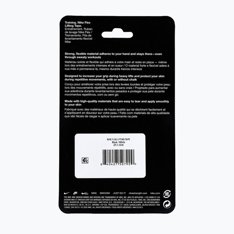 Bandaj elastic coeziv Nike Strenght Flex Lifting Tape black/white 8