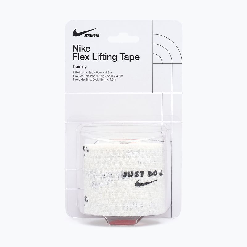Bandaj elastic coeziv Nike Strenght Flex Lifting Tape white/black 5