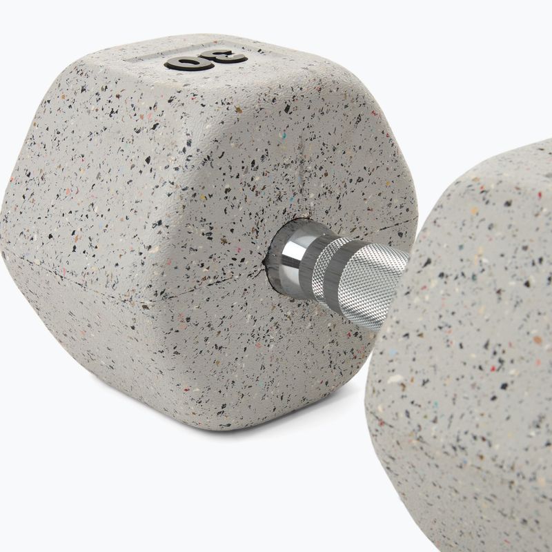 Ganteră cauciucată Nike Strength Grind Dumbbell 30 kg wolf grey 4