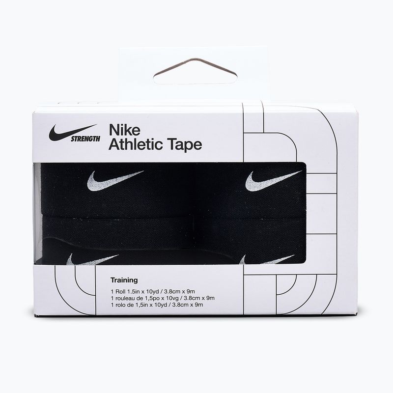 Bandaj elastic adeziv Nike Strength Athletic Tape 4 buc. negru/alb