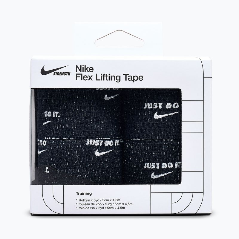 Bandaj elastic coeziv Nike Strenght Flex Lifting Tape black/white 2