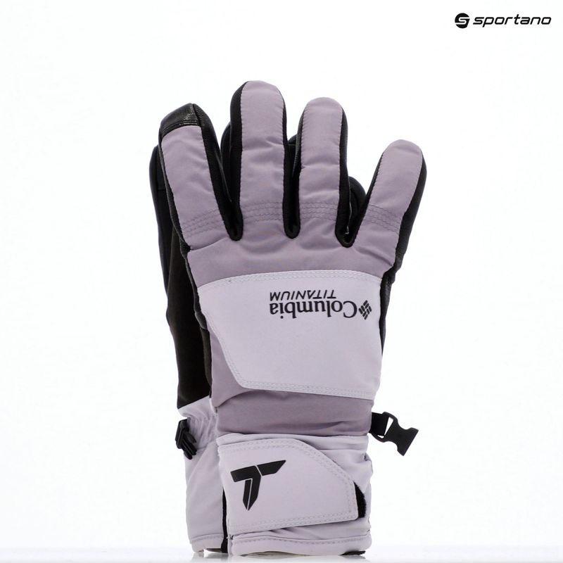 Mănuși de trekking pentru femei Columbia PowBound lavender pearl/shale purple/black 3