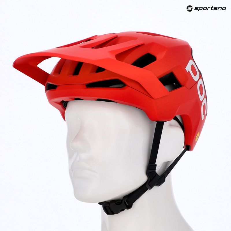Cască de bicicletă POC Kortal Race MIPS prismane red matt/uranium black matt 6