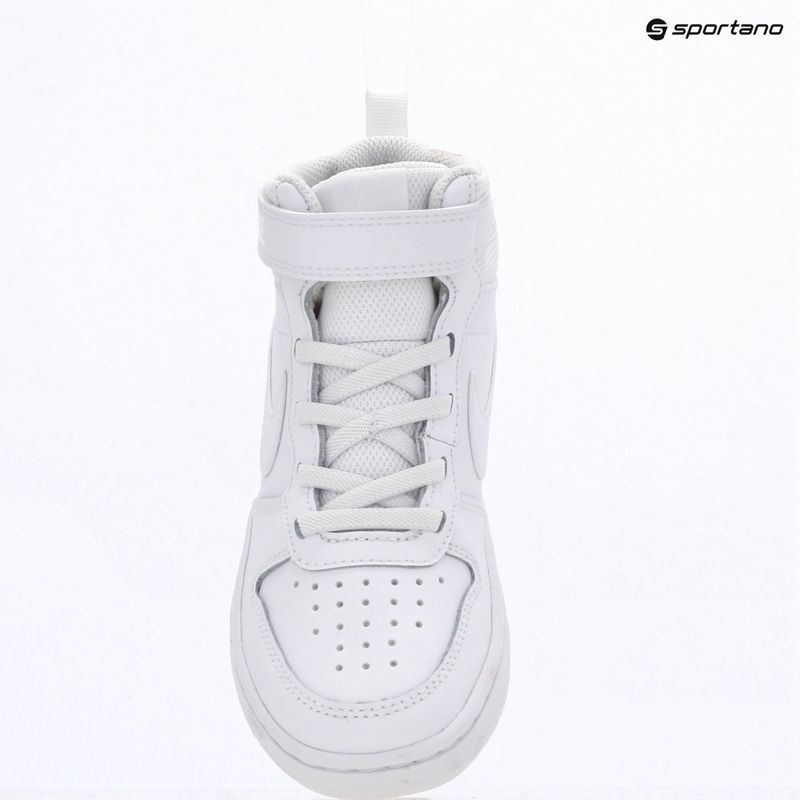 Încălțăminte pentru copii Nike Court Borough Mid 2 white/white/white 9