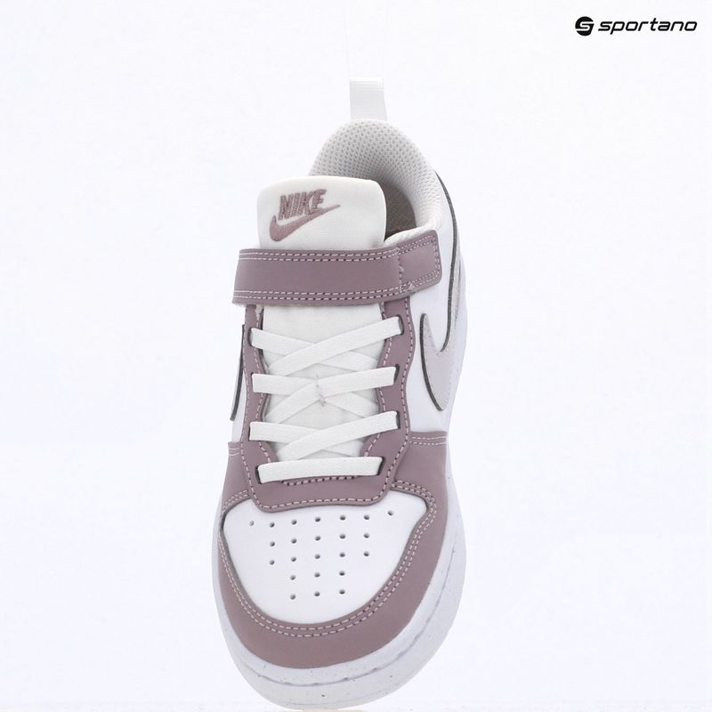 Încălțăminte pentru copii Nike Court Borough Low Recraft white/plum fog/white/venice 9