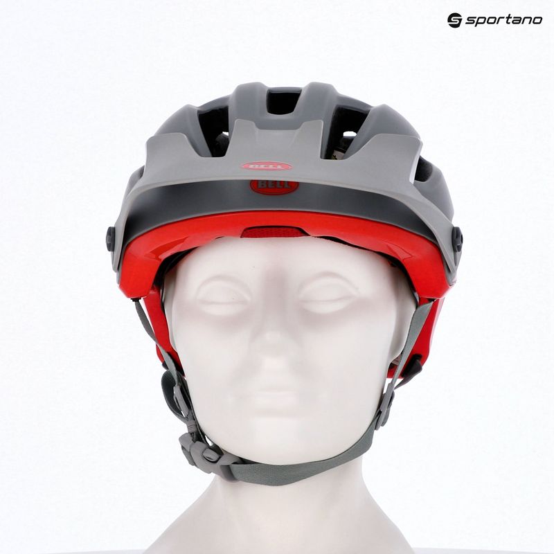 Cască de ciclism Bell 4Forty Integrated MIPS matte gloss gray/crimson 15