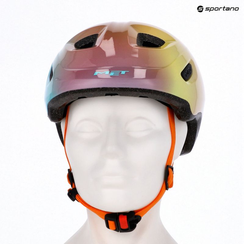 Cască de bicicletă pentru copii MET Hooray multicolour glossy 8