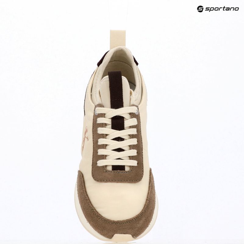Încălțăminte pentru femei Calvin Klein YW0YW02060 Retro Runner Sock Laceup Mix Mat turtledove/spanish villa/bordeaux 9