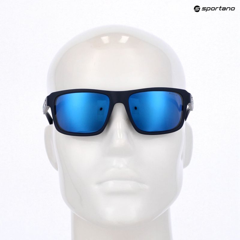 Ochelari de soare pentru bărbați Polaroid PLD 2158/S matte blue/blue mirror polarized 7