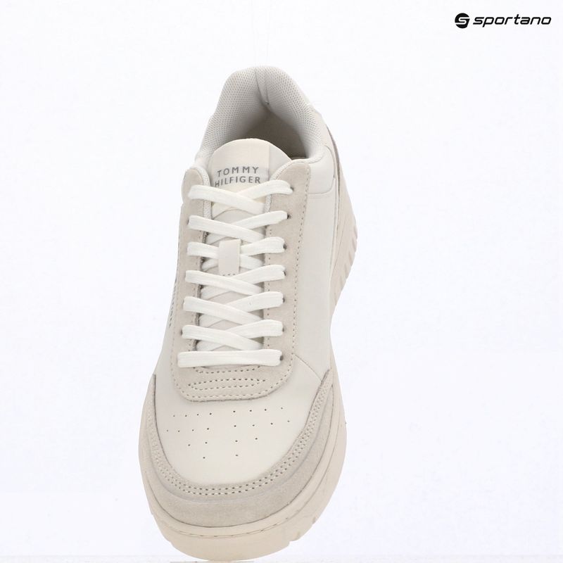 Încălțăminte pentru bărbați Tommy Hilfiger Basket Core Leather Suede Mix ecru/street green 9