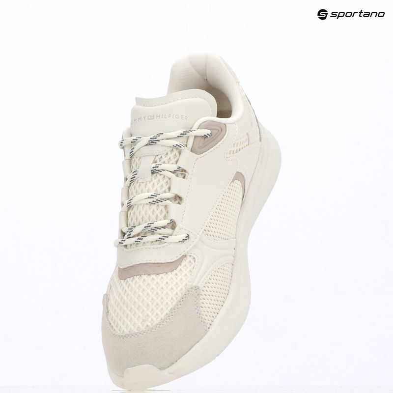 Încălțăminte pentru bărbați Tommy Hilfiger Lightweight Runner Monocolor ecru 9