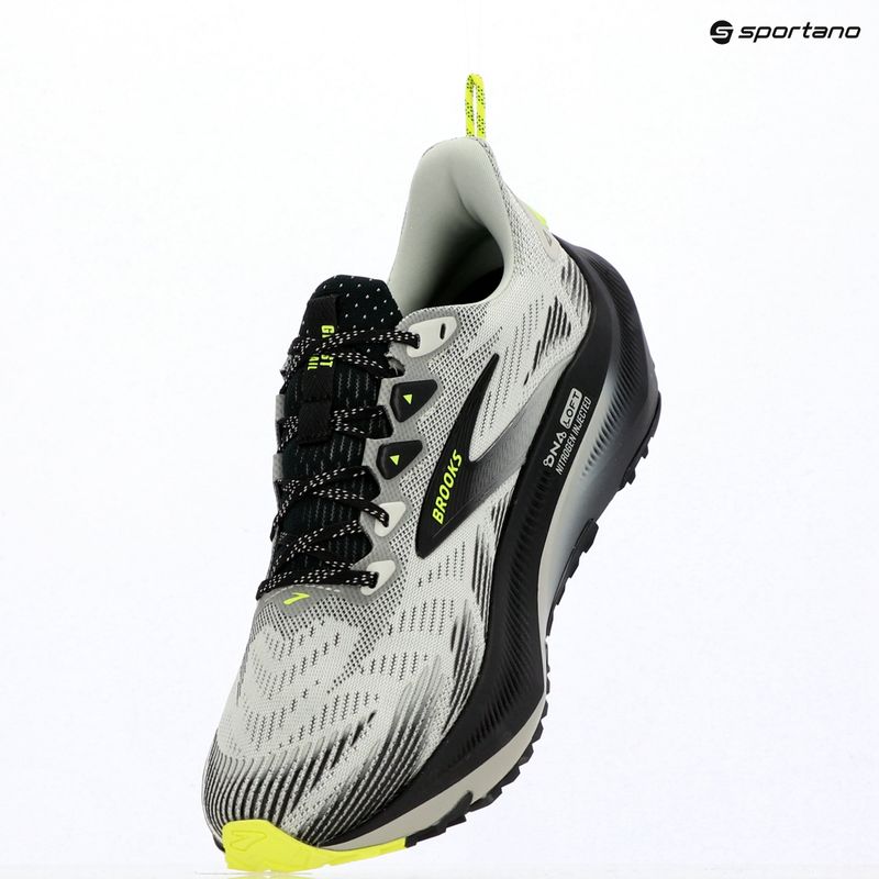 Încălțăminte de alergare pentru bărbați Brooks Ghost Trail grey/black/nightlife 7