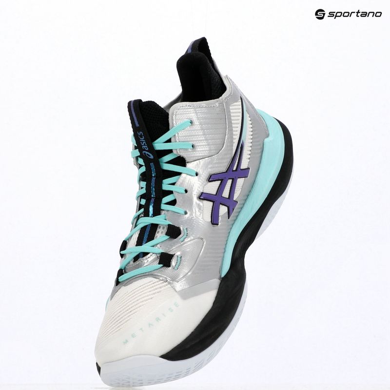 Încălțăminte de volei pentru bărbați ASICS Metarise 2 white/radiant amethyst 6