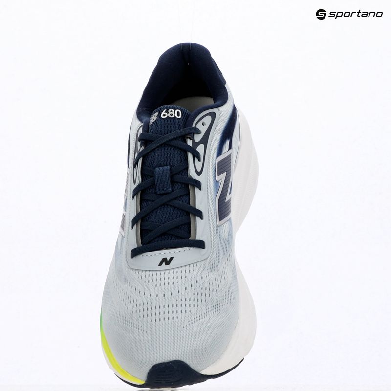 Încălțăminte de alergare pentru bărbați New Balance Fresh Foam 680's V9 light zinc blue/altitude/alkaline green 15