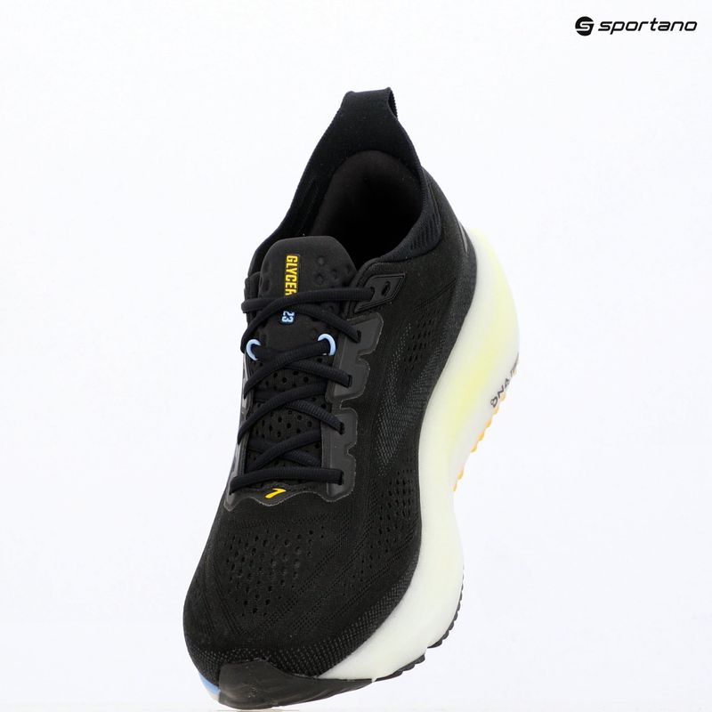 Încălțăminte de alergare pentru bărbați Brooks Glycerin 23 black/cyber yellow/nightlife 7