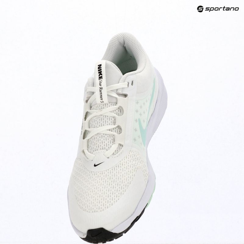 Încălțăminte de alergare pentru copii Nike Star Runner 5 summit white/black/arctic green 8