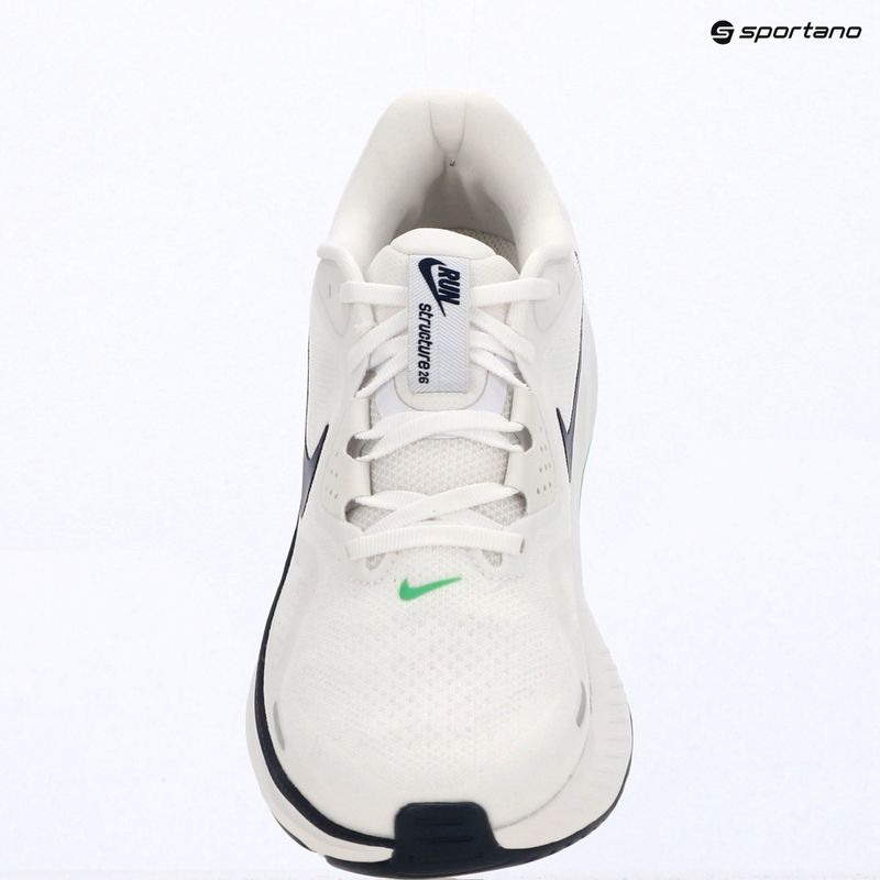 Încălțăminte de alergare pentru bărbați Nike Structure 26 white/green spark/midnight navy 6