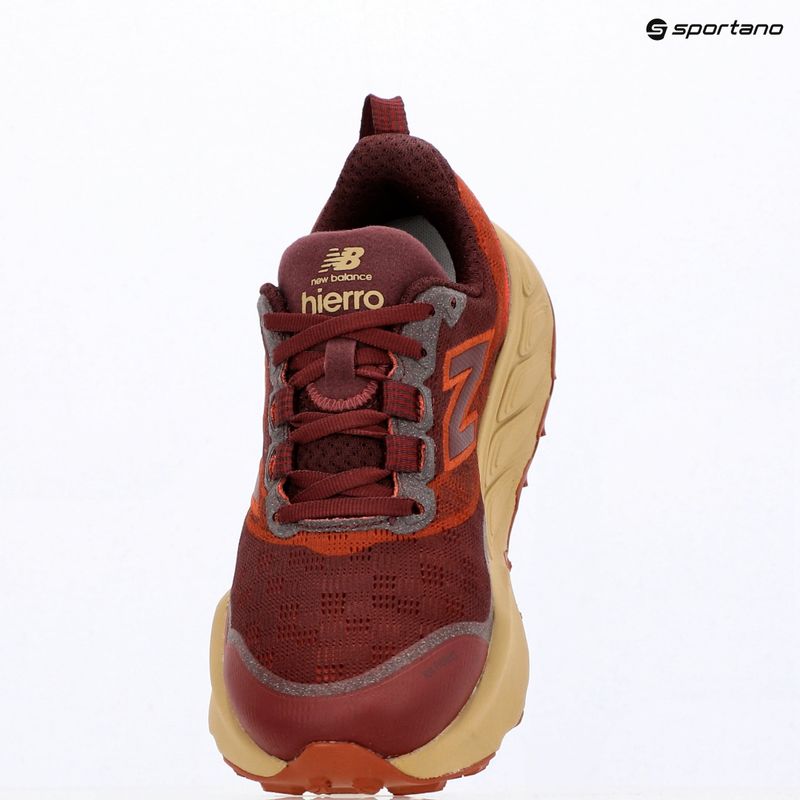 Încălțăminte de alergare pentru bărbați New Balance Fresh Foam X Hierro V9 mulled wine/neo flame 14