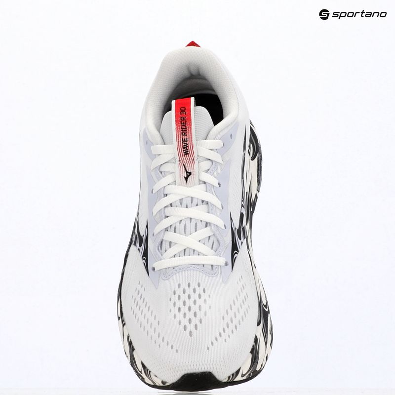 Încălțăminte de alergare pentru bărbați Mizuno Wave Rider 30 Disclosure white/black/high risk red 9
