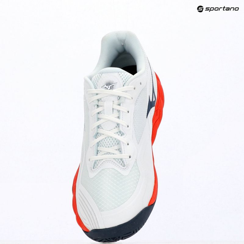Încălțăminte de tenis pentru bărbați Mizuno Wave Enforce Court 2 AC white/insignia blue/orange 9