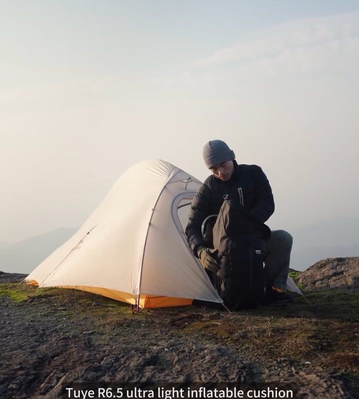 Saltea Naturehike Tuye R 6.5 carbon silver 6