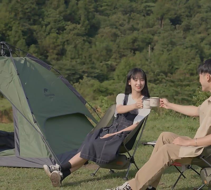 Cort de camping 3-persoane Naturehike Pop-Up 3 Automatic forest green 9