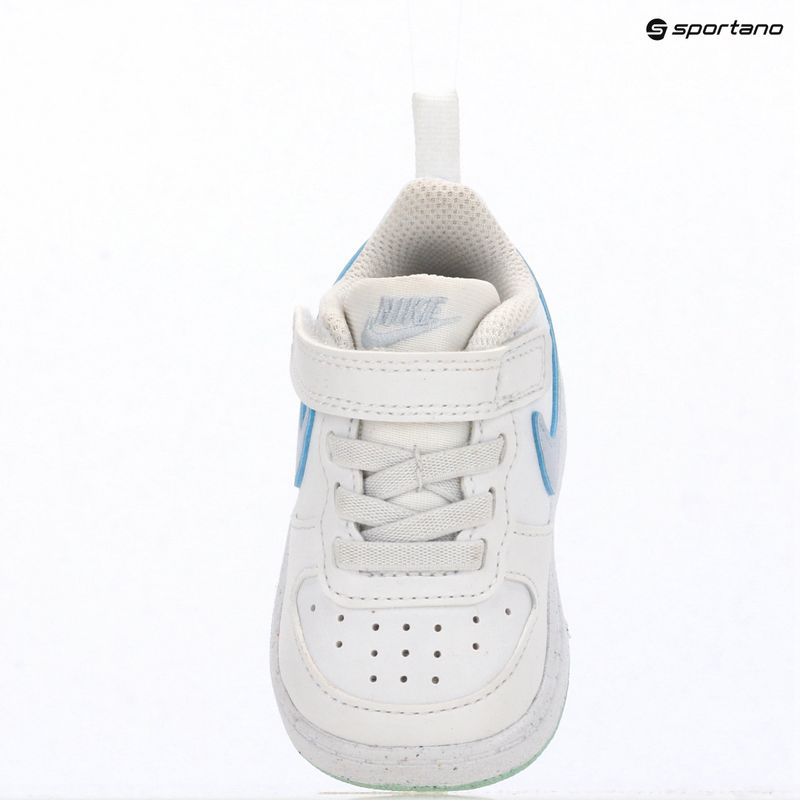 Încălțăminte pentru copii Nike Court Borough Low white/football grey/arctic green 7
