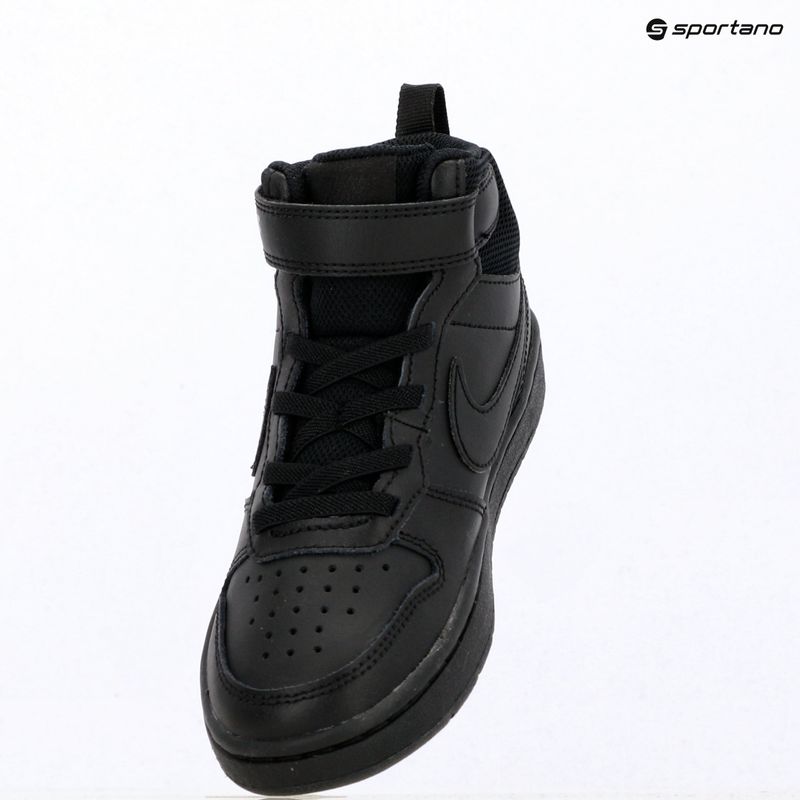 Încălțăminte pentru copii Nike Court Borough Mid 2 black/black/black 6