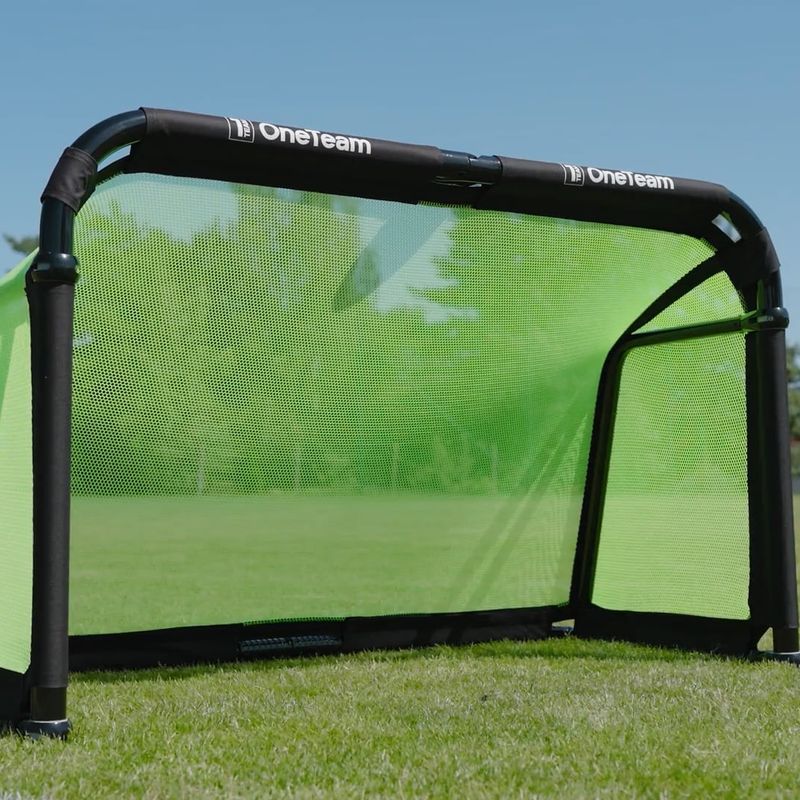 Poartă de fotbal OneTeam SWIFTGOAL 150 x 90 cm foldable black/green 13