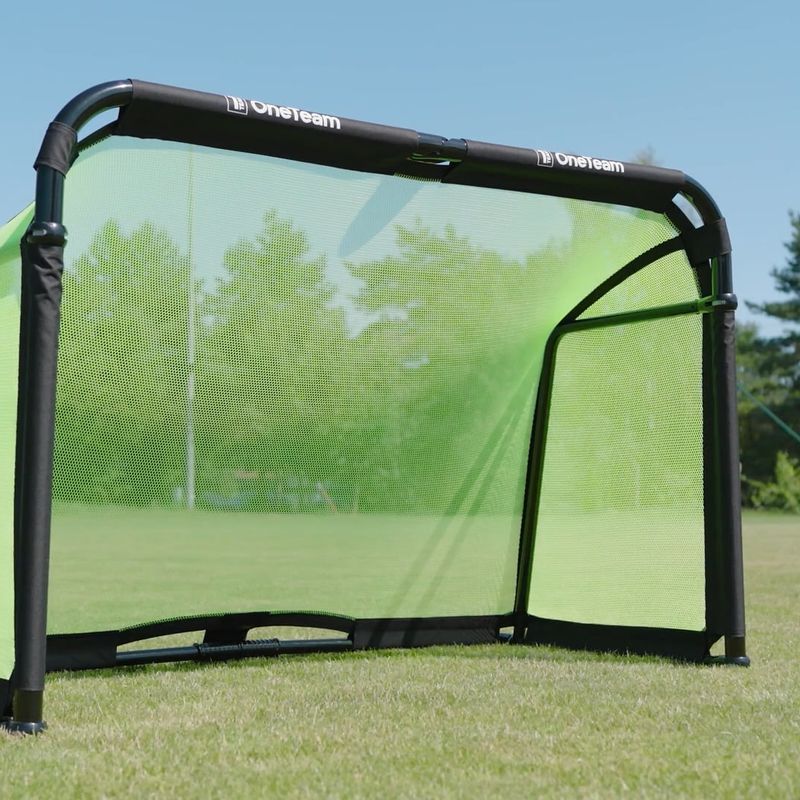 Poartă de fotbal OneTeam SWIFTGOAL 180 x 120 cm foldable black/green 13