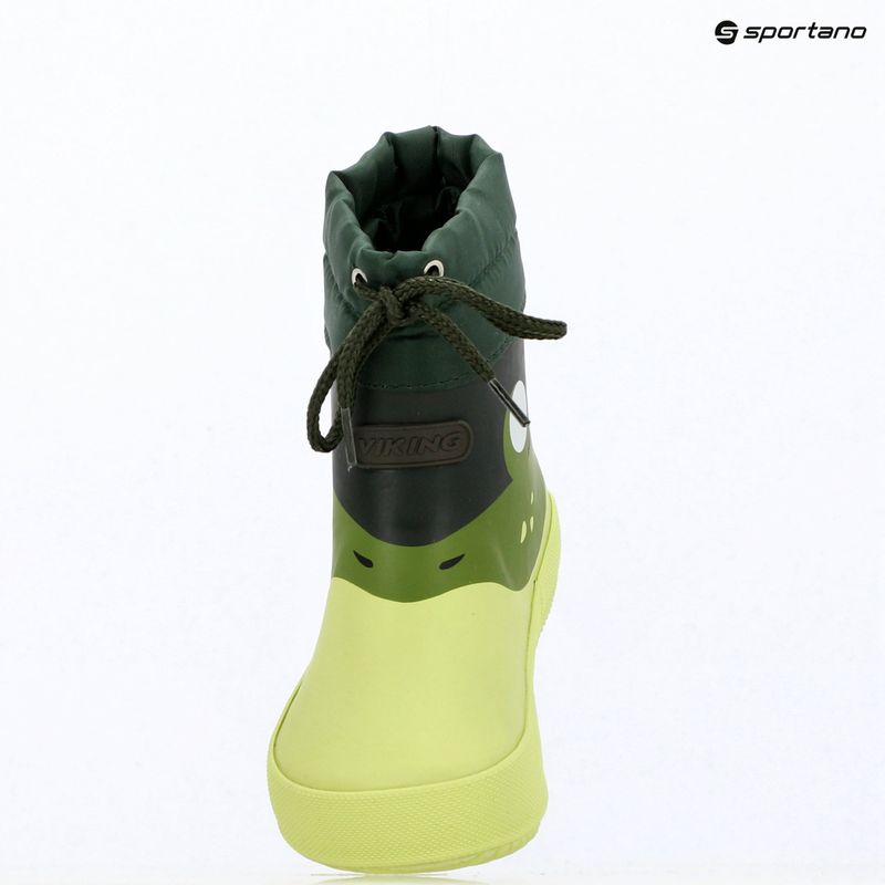 Cizme pentru copii Viking Alv Barefoot Paw Print light green/green 8