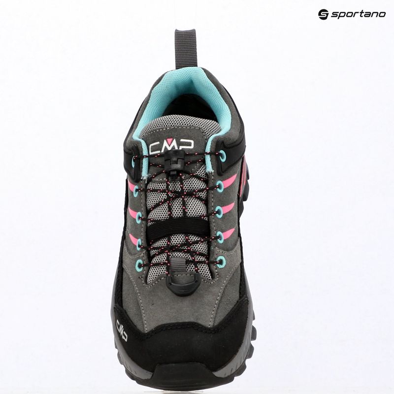 Încălțăminte de trekking pentru copii CMP Rigel 2.0 Low Waterproof grey/acquarius/pink fluo 9