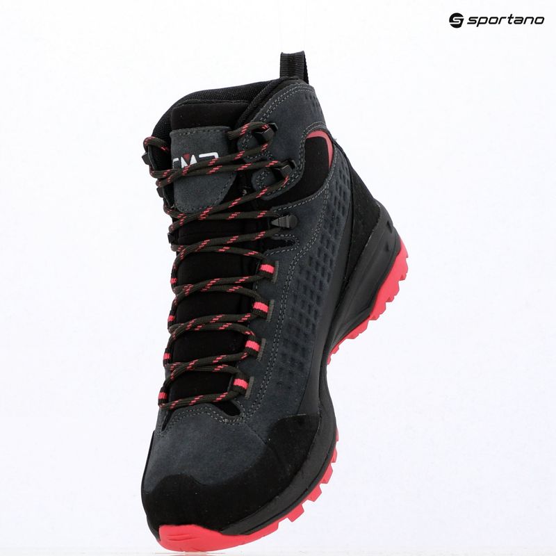 Încălțăminte de trekking pentru femei CMP Vertyx Mid Waterproof grey/fuxia 9