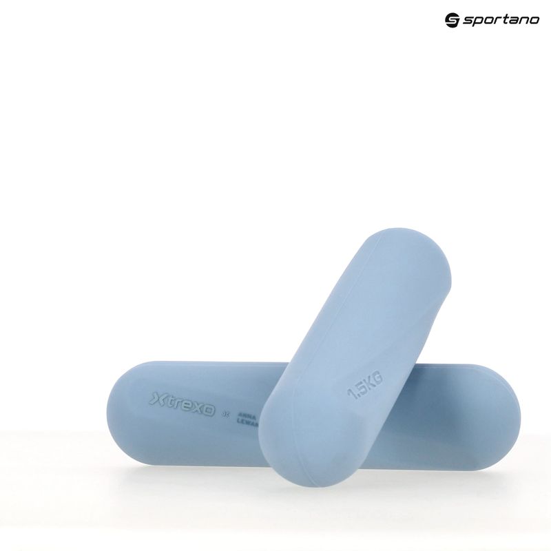 Set de gantere XTREXO x Anna Lewandowska Bars 215 Azul Bruma 11