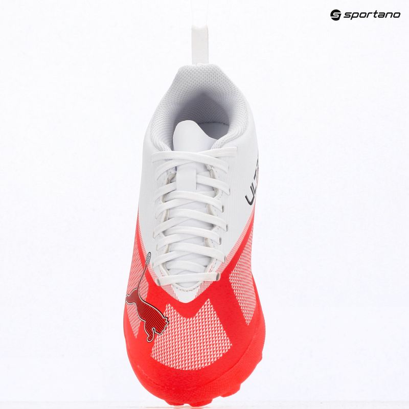 Încălțăminte de fotbal pentru copii PUMA Ultra 7 Play TT Jr ultra red/puma black/puma white 9