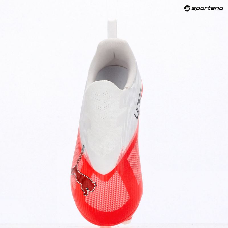 Încălțăminte de fotbal pentru copii PUMA Ultra 7 Match LL FG/AG Jr ultra red/puma black/puma white 9