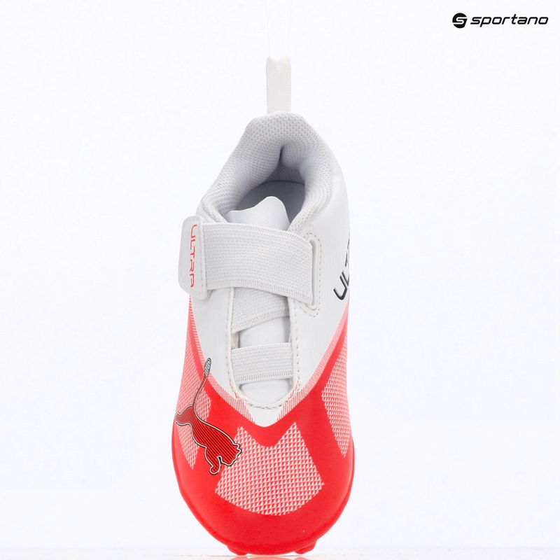 Încălțăminte de fotbal pentru copii PUMA Ultra 7 Play V FG/AG RB Jr ultra red/puma black/puma white 9