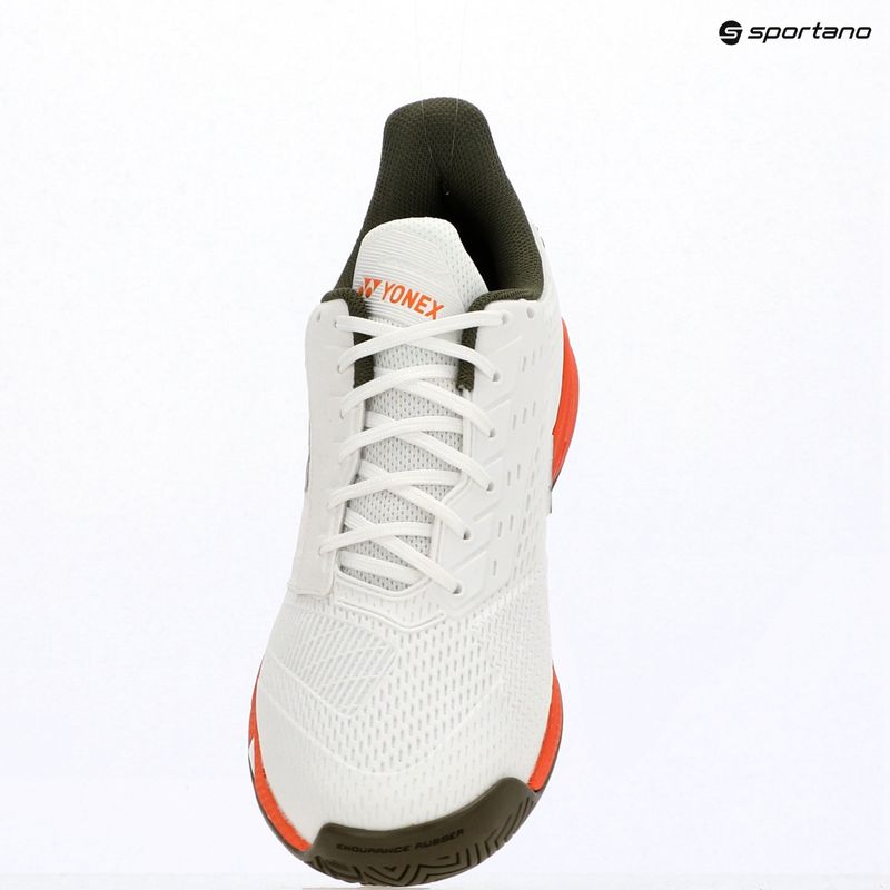 Încălțăminte de tenis pentru bărbați YONEX Power Cushion Ad-Accel white/orange 9