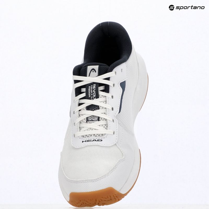Încălțăminte de tenis pentru bărbați HEAD Revolt Court 5.0 Indoor white/blueberry 9