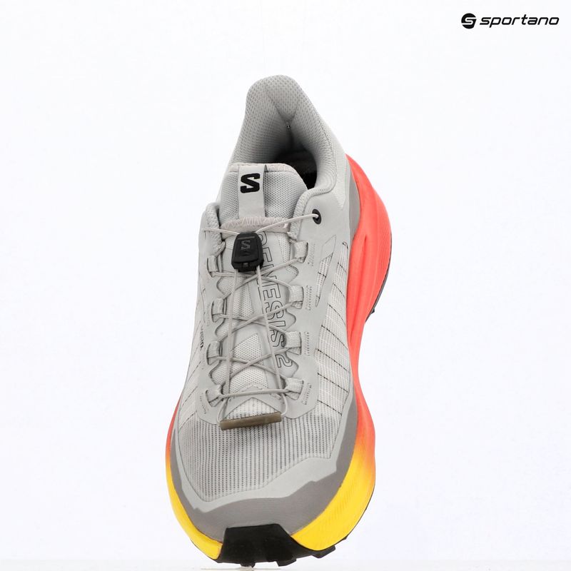 Încălțăminte de alergare pentru bărbați Salomon Genesis 2 gray violet/safety yellow 9