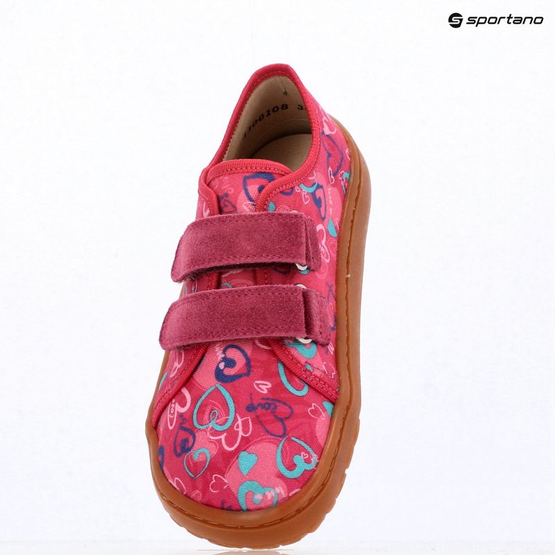 Încălțăminte barefoot pentru copii Froddo Barefoot Canvas fuxia+ 9