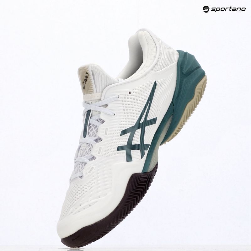 Încălțăminte de tenis pentru bărbați ASICS Court FF 3 Clay white/foggy teal 6