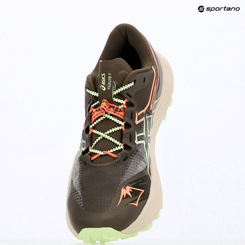 Încălțăminte de alergare Asics Fuji Lite 7 kuriiro brown/illuminate yellow 14